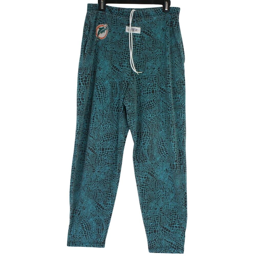 Vintage 90s Zubaz Miami Dolphins Pants Mens 28x28 Gator Print NFL